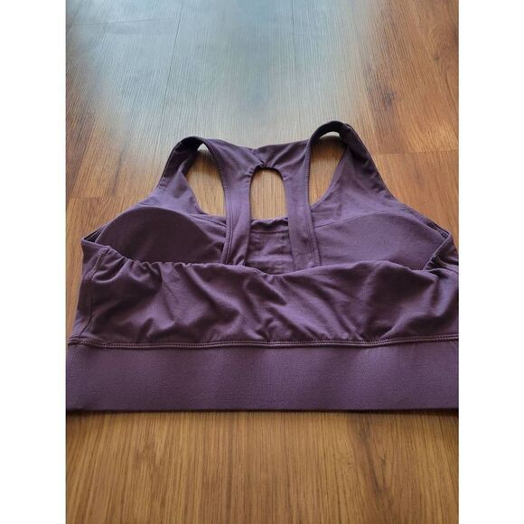 ‎Rae Mode Women's Purple Racerback Cutout Sports Bra Size Large - Picture 2 of 4
